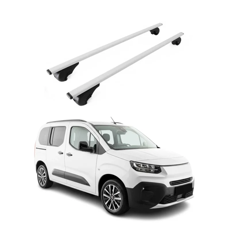 Dachträger Grundträger für Fiat Doblo III 2022-2026 Stahl Silber 2tlg