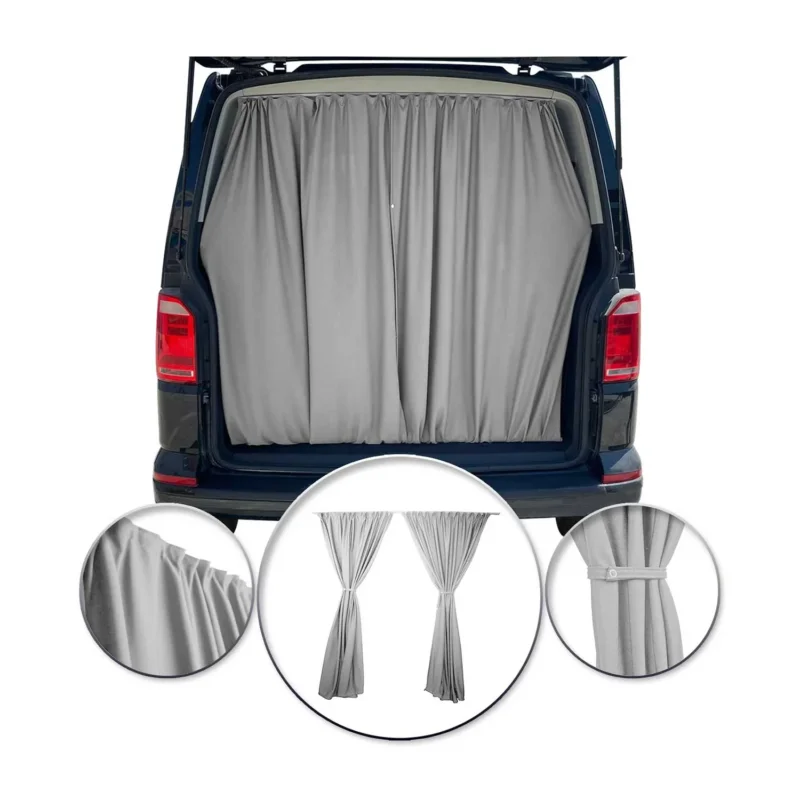 Maß Gardinen Sonnenschutz für Citroen Jumper H3 Heckklappe Vorhänge Grau