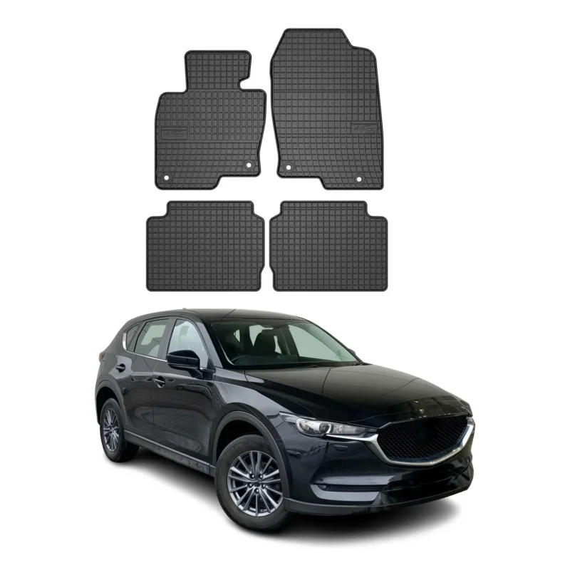 OMAC Gummi Fußmatten für Mazda CX-5 KF 2017-2025 Automatten Gummi Schwarz 4tlg