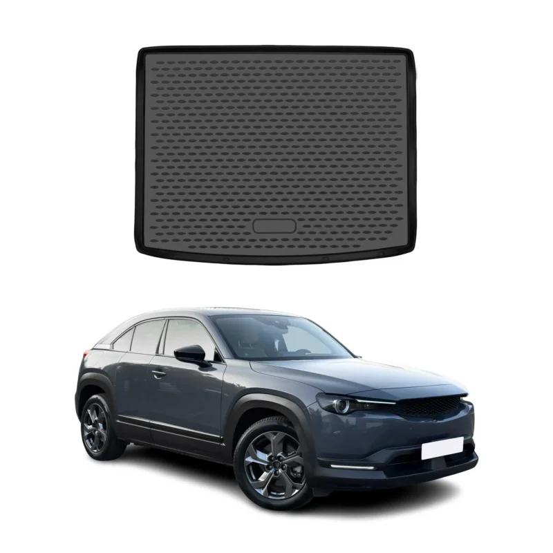 Kofferraummatte Kofferraumwanne für Mazda MX-30 2021-2026 Gummi TPE Schwarz