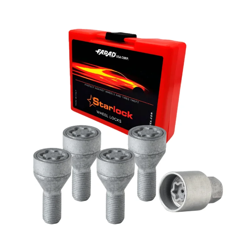 Radschloss Radschrauben Satz für Nissan Townstar ab 2022 Silber 4x M12X1.5
