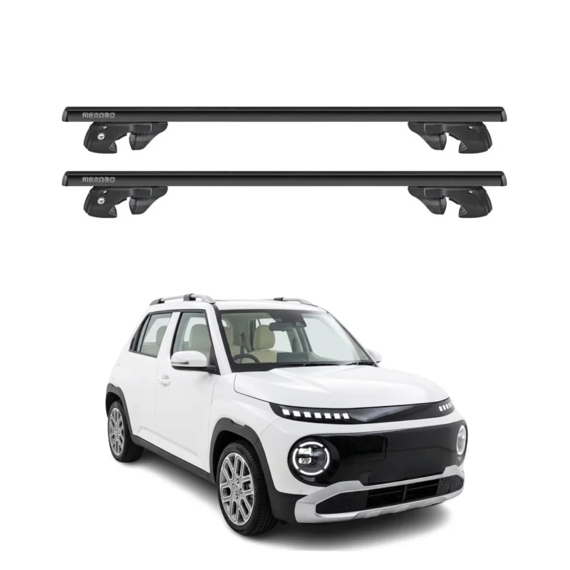 Dachträger Grundtäger für Hyundai Inster 2024-2026 Alu 90kg TÜV Schwarz 2tlg