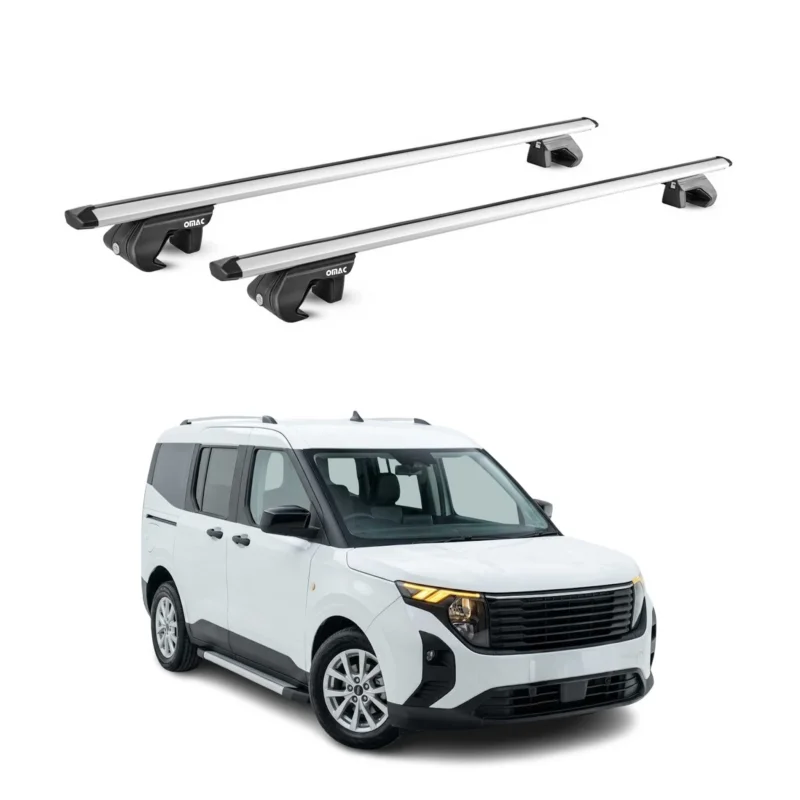 Dachträger Grundtäger für Ford Tourneo Courier II 2023-26 90kg Alu Silber 2x ABE