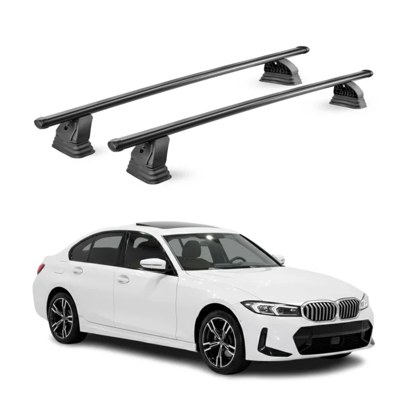 Stahl Dachträger für BMW 3er G20 2019-2026 TÜV Abschließbar 75 kg 2tlg Schwarz
