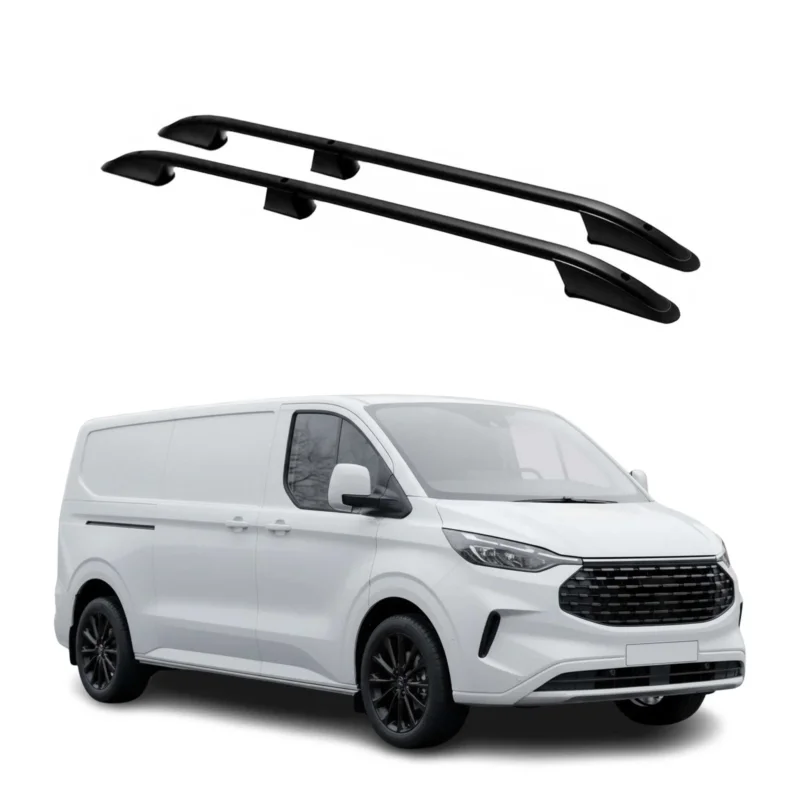 Dachreling Dachgepäckträger für Ford Transit Tourneo Custom 2023-2026 L1 Schwarz