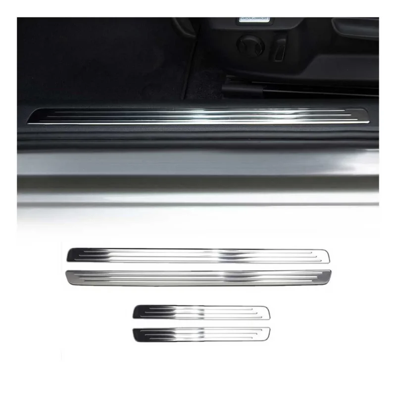Einstiegsleisten Türschweller für VW Caddy 2010-2026 Edelstahl Chrom 4tlg