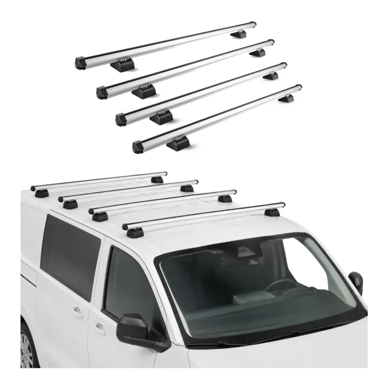 Dachträger für Peugeot Boxer 1994-2006 H1+H2 4-Träger Aluminium Silber