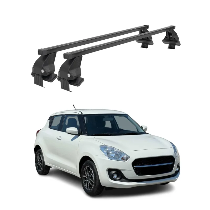 Menabo Dachträger Grundtäger für Suzuki Swift mk3 2017-2024 50kg Stahl Schwarz