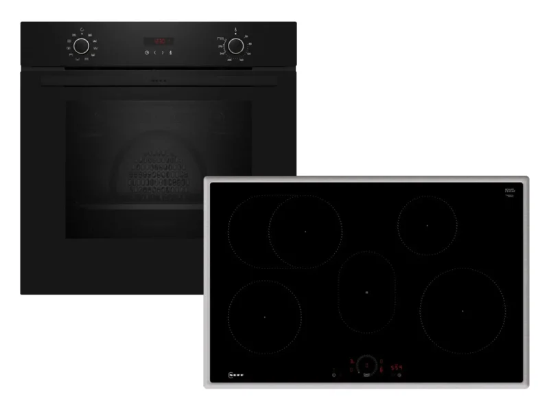 Neff BX48PIB0 Set Pyrolyse Backofen B2CCG6AK3 + Induktionskochfeld T58SHF1L0