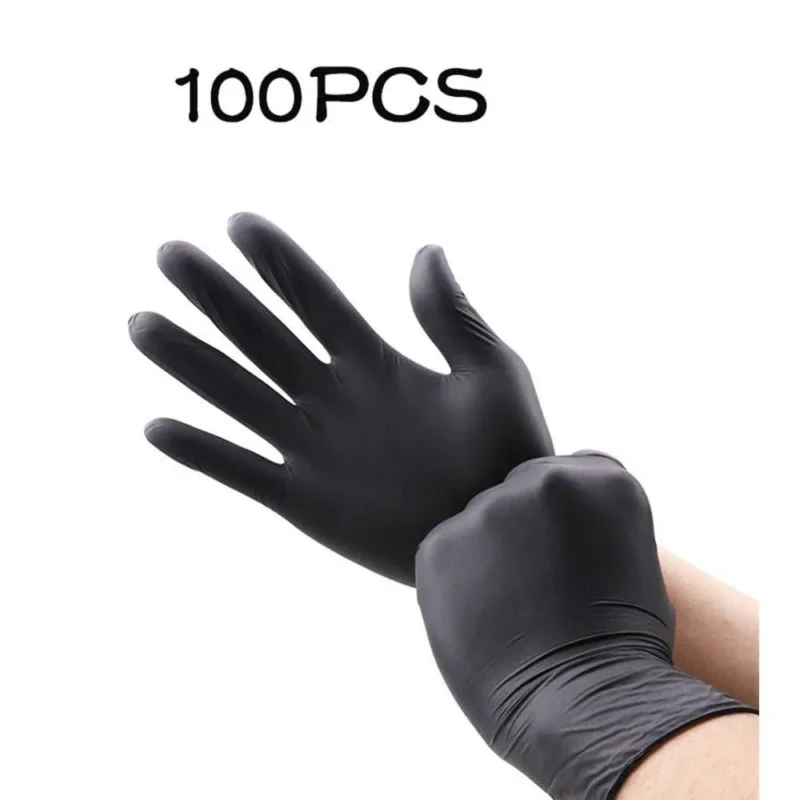 Nitril Einweghandschuhe 100 Stück schwarz 3ddruckboss