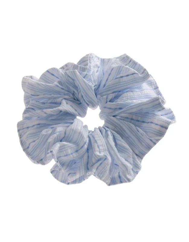 Pastellfarbenes elastisches Scrunchie in Hellblau