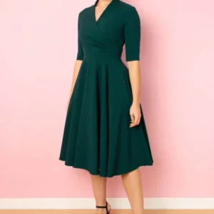 Pretty Dress Company Leyla 50's Swingkleid Dunkelgrün