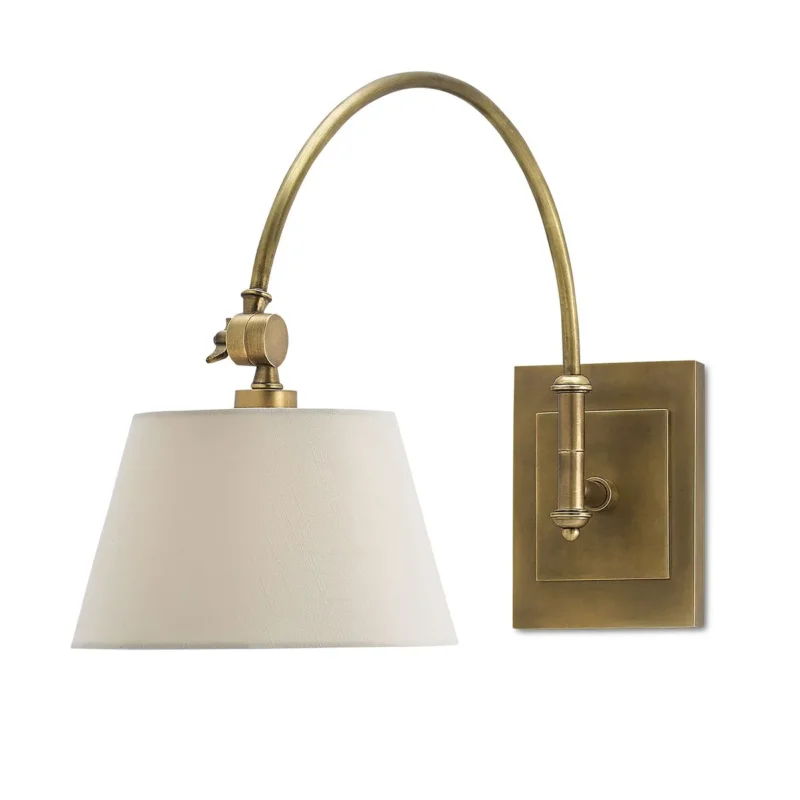 Currey & Company – Ashby Wandleuchte 1-flammig Gold