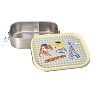 RICE - Lunchbox aus Edelstahl 1400ml Paris Print Blau