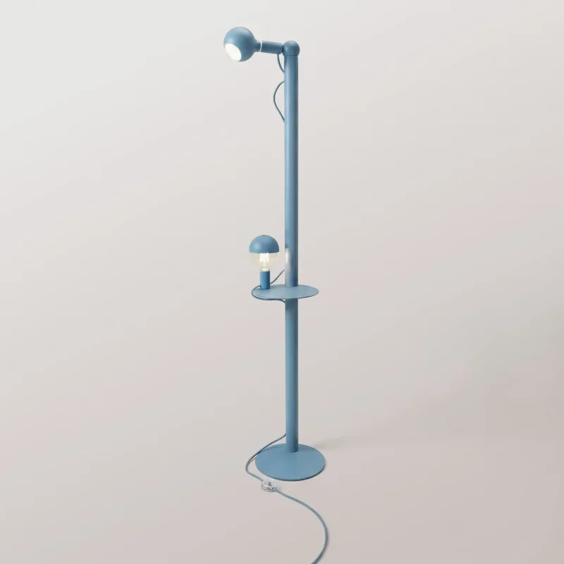 Rocco XXL - Lampada da terra con lampadina Maria e Camo - Blu