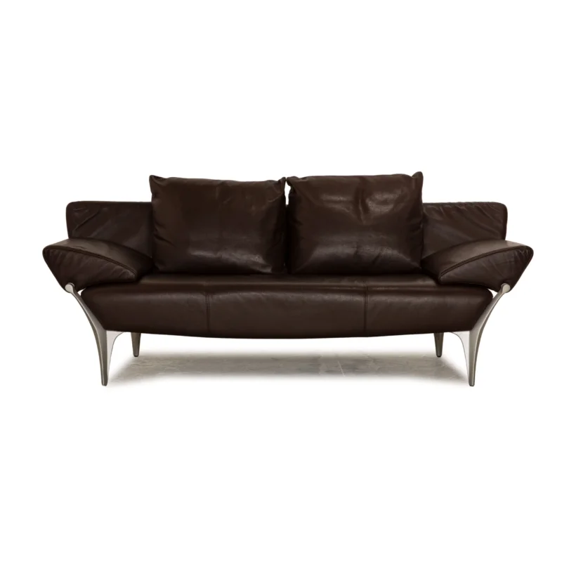 Rolf Benz 1600 Leder Dreisitzer Dunkelbraun Sofa Couch
