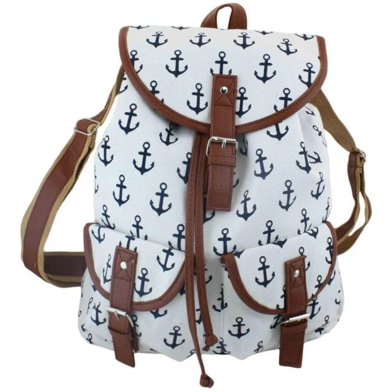 Rucksack Anker "Lilly" Maritim Tasche in 9 Farben - Luxurelle-Shop