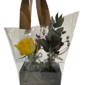 Sleeve with handles for flower vases petite 25x38x16cm bottom (50 pcs)
