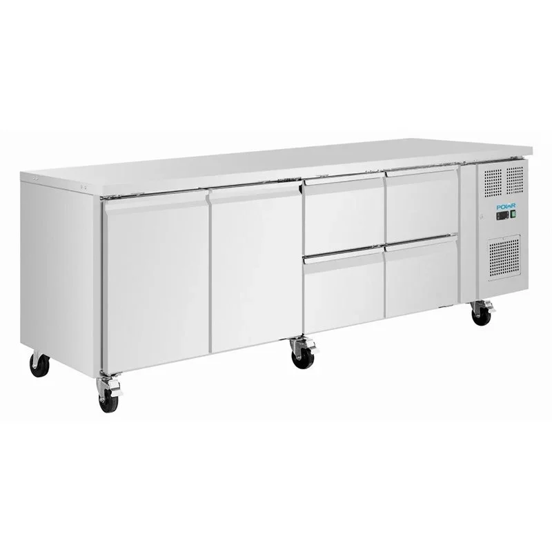 Polar Serie U Thekenkühlschrank 4 Schubladen & 2 Türen