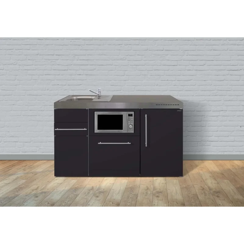 Stengel - Mini-Küche Miniküche Premiumline MPGSMSM150KSGSGKFrBl Schwarz matt