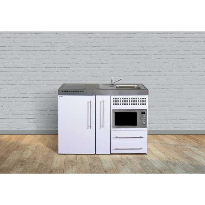 Stengel - Mini-Küche Miniküche Premiumline MPMMM120AKSMWGKFliBr Mokka metallic