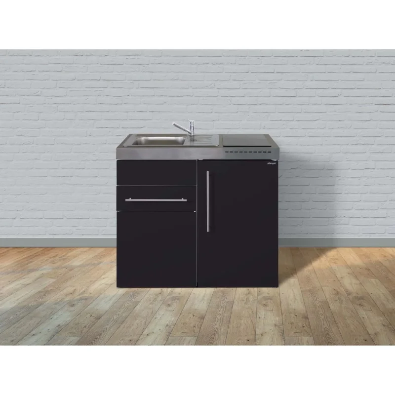 Stengel - Mini-Küche Miniküche Premiumline MPSG100SKSGKFreBliS Schiefergrau