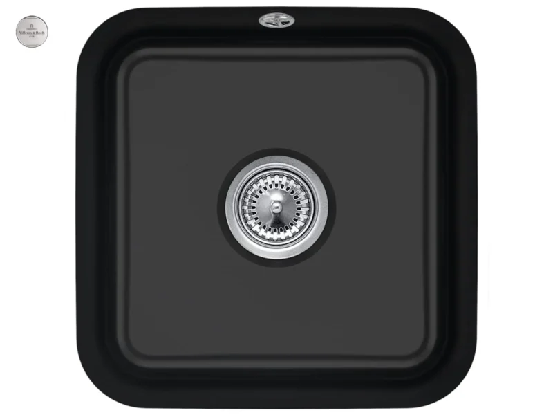 Villeroy & Boch Cisterna 50 Pure Black - 6703 02 R7 Keramikspüle Excenterbetätigung
