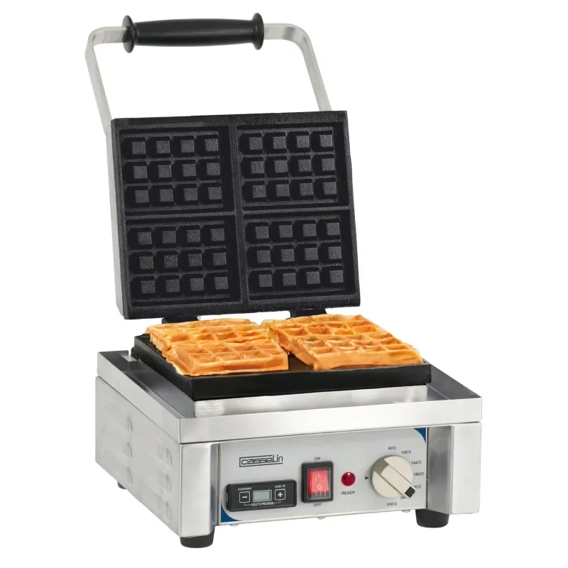 Casselin Waffeleisen Schwenkbar 90° - 4 Mini-Waffeln