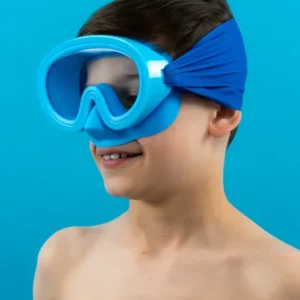Blue Mask + Solid Blue Headband