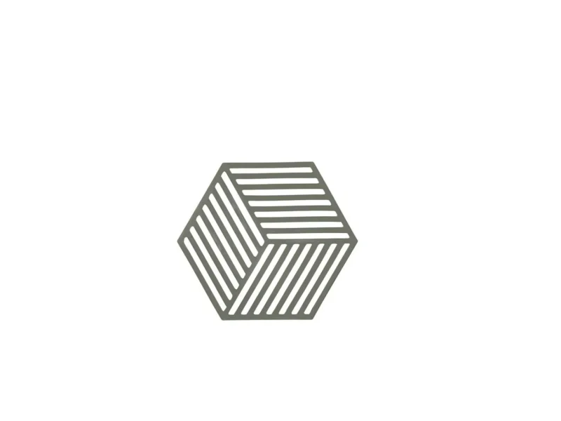 F&H-24349 - Zone Denmark, Untersetzer Hexagon, Olive green, 16 x 14 x 0,9 cm
